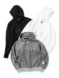 【17600円→50%OFF】パーカー フーディー プルオーバーフーディー ダンボールニット ストレッチ生地 S/M/L/XL/XXL LL/3L ◆DOUBLE KNIT EMBOSS 3D LOGO P/O HOODIE◆ SY32 by SWEET YEARS エスワイサーティトゥバイスウィートイヤーズ [13010]