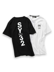 Tシャツ 半袖Tシャツ 半袖 ショートスリーブ コットン素材S/M/L/XL/XXL LL/3L ◆SHIELD LOGO TEE◆ SY32 by SWEET YEARS エスワイサーティトゥバイスウィートイヤーズ [13075J]