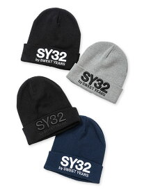 【7700→30%OFF】ニットキャップ ニット帽 帽子 吸汗速乾性 3Dロゴ S/M/L/XL/XXL LL/3L ◆COOL MAX 3D LOGO KNIT CAP◆ SY32 by SWEET YEARS エスワイサーティトゥバイスウィートイヤーズ [13091]