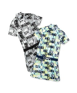 OtBJ bNlbNs[X zHALF SLEEVE GRAPHIC ONE PIECEbWOMEN'SSY32 by SWEET YEARS GOLF[SYG-23SUM-05W-B]