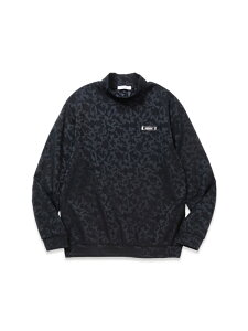 Xgb`JWK[h OX[ubNlbNSATIN CAMO JACQUARD MOCKbMEN'SSY32 by SWEET YEARS GOLF[SYG-24A007ABS]