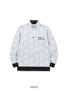 WK[h n[tWbvVcORIGINAL SYG JACQUARD HALF-ZIP SWEATbMEN'SSY32 by SWEET YEARS GOLF[SYG-24A016]