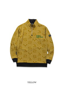 WK[h n[tWbvVcORIGINAL SYG JACQUARD HALF-ZIP SWEATbMEN'SSY32 by SWEET YEARS GOLF[SYG-24A016]