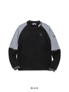 �y30��OFF�z�����O�X���[�u���b�N�l�b�N��SAKURA WARM COL PANEL MOCK�bMEN'S��SY32 by SWEET YEARS GOLF[SYG-24A022]