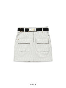 IWiWK[h XJ[gSTRETCH JACQUARD 4 POCKET SKIRTbWOMEN'SSY32 by SWEET YEARS GOLF[SYG-24A21W]