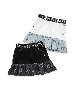 �y30��OFF�z�y�v�����X�J�[�g SY32�S���t ������STRETCH GRAPHIC COMBI SKIRT�bWOMEN'S��SY32 by SWEET YEARS GOLF[SYG-24S02W]