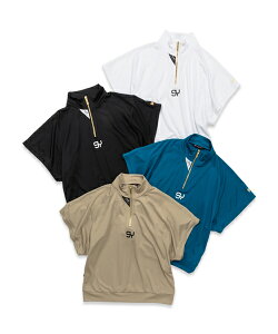 n[tWbvbNlbN WOMEN'SDRAPEY ZIP UP MOCKbWOMEN'SSY32 by SWEET YEARS GOLF[SYG-24S13W]