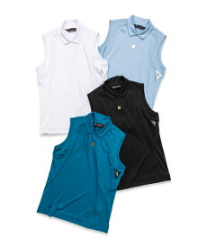 【楽天スーパーSALE 対象商品】ノースリーブ ポロシャツ◆RECYCLE JQ PIN BORDER NO SLEEVE POLO｜WOMEN'S◆SY32 by SWEET YEARS GOLF[SYG-24S18W]