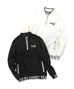 yyVX[p[SALE Ώۏiz_{[jbg vI[o[WPbg SY32 jDOUBLE KNIT H-ZIP SWEAT SHIRTSbMEN'SSY32 by SWEET YEARS GOLF[SYG-24SABS19]