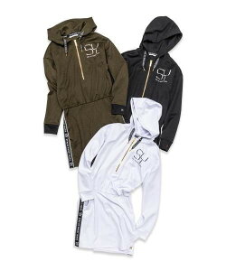 t[hs[X SY32St SYG JQ INTERLOCK HOOD ONE-PIECEbWOMEN'SSY32 by SWEET YEARS GOLF[SYG-24S05W]
