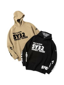 サガラ刺繍 ロゴ ニットフーディ◆SAGARA SY32 LOGO HOODIE SWEATER◆SY32 by SWEET YEARS GOLF[SYG-25A1-31]