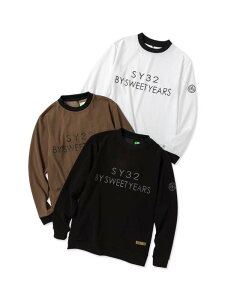 t[X~jpC XEFbgVcFLEECE MINI PILE SWEAT SHIRTSSY32 by SWEET YEARS GOLF[SYG-25A2-16]