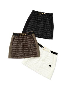 t[X Rrl[V XJ[gQUILT  STORM FLEECE COMBI SKIRTSY32 by SWEET YEARS GOLF[SYG-25A8-26]