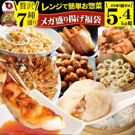 中華 点心 惣菜 《ギガ盛り総重量5.4kg》 福袋 冷凍 セット 餃子 焼売 小籠包 唐揚げ チャーハン 焼飯 肉団子 焼豚 肉 お中元 クリスマス食べ物 食品 誕生日 ギフト プレゼント あす楽 通販 グルメ 誕生日
