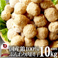 お徳用メガ盛り 国産 鶏肉だんご つくね 10kg(1kg×10個セット) 鶏 肉団子 にくだんご ミートボール 惣菜…