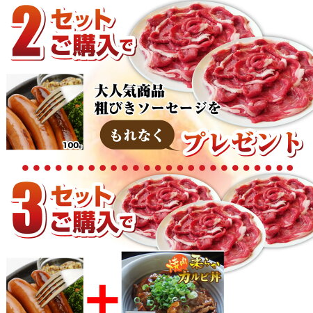 【送料無料・冷凍】国産牛リッチな切り落とし600g(300g×2)【2セット以上御購入でおまけ付き!】【牛/国産/スライス/すき焼き/牛丼/モモ/バラ/ウデ/当日発送】