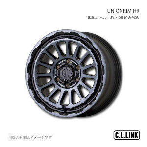 UNIONRIM HR 18x8.5J +55 139.7 6H MB/MSC C.L.LINK/�V�[�G�������N �i��:UHR18855513976mbmsc