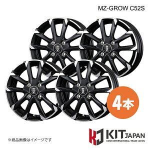 �y16×6.0J 4-100 INSET40 BMP�z�G���Y�B�[�O���E C25S �z�C�[�� 4�{ KIT JAPAN KOSEI �R�[�Z�C MZ-GROW C52S �i��:K30008×4