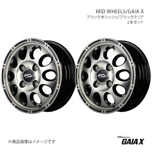 �y12�C���` 4H 100 3.50B +45�z�A���~�z�C�[��2�{�Z�b�g MID WHEELS/�K�C�AX MID WHEELS/GAIA X BPC D97623543345039N×2