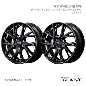 y15C` 4H100 4.5J +45zA~zC[2{Zbg ^gt@NX LA650S/LA660S MID WHEELS/GLAIVE DBK X18454543345DBK0×2