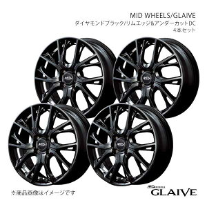 y15C` 4H100 4.5J +45zA~zC[4{Zbg ^gt@NX LA650S/LA660S MID WHEELS/GLAIVE DBK X18454543345DBK0×4