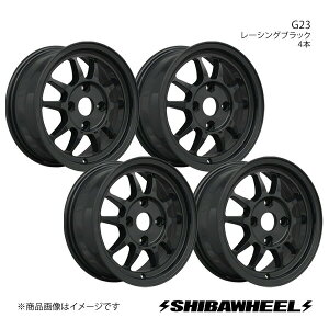 SHIBATIRE Vo^C VozC[ G23 A~zC[4{Zbg 15×7.0J 4-100 INSET35 [VOubN G15-03RB×4