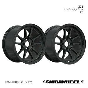 SHIBATIRE Vo^C VozC[ G23 A~zC[2{Zbg 15×8.5J 4-100 INSET30 [VOubN G15-15RB×2