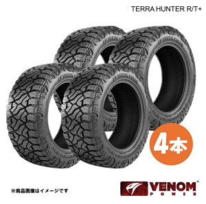 265/60R20 121/118Q �{�i�I�t���[�h�^�C�� 4�{ BSW(�u���b�N�T�C�h�E�H�[��) VENOM POWER ���F�m���p���[ �e���n���^�[R/T+ 265 60 20�C���` �A�����J�u�����h