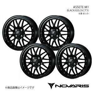 y15C` 4H100 4.5J +45zA~zC[4{Zbg [NX ML21S NOVARIS/ASSETE M1 BLACK/GOLDsAX 0041060×4