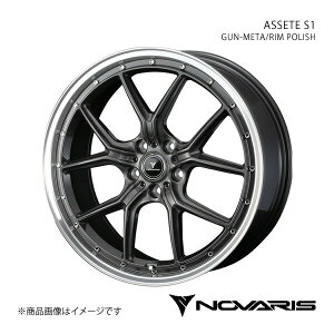 y18C` 5H114.3 8.0J +42zA~zC[1{ NE 220/H20n FR 4|bgLp[ NOVARIS/ASSETE S1 GUN-META/RIM POLISH 0041344