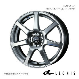 【17インチ 4H100 6.5J +42】アルミホイール1本 アクア P10系 X-URBAN LEONIS/NAVIA 07 HSB(ハイパーシルバーブラック) 0039561