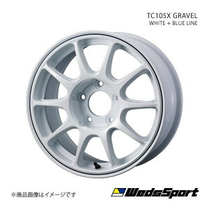 y15C` 5H100 6.5J +35zA~zC[1{ VG^ 170n WedsSport/TC105X GRAVEL WHITE+BLUE LINE 0073944
