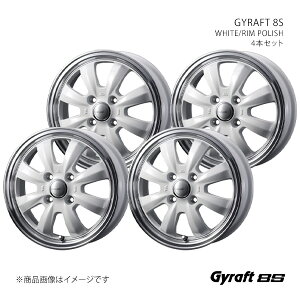 y12C` 4H 100 4.0J +43zzC[4{Zbg GYRAFT Otg WHITE/RIM POLISH 0040953×4