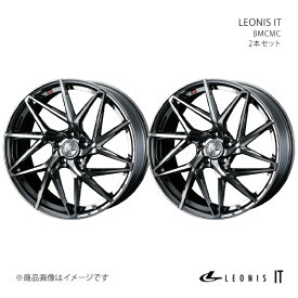 【17インチ 5H114.3 7.0J +42】ホイール2本セット クラウン 170系/FR LEONIS IT BMCMC ブラックメタルコート ミラーカット 0040594×2