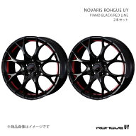 【17インチ 5H100 7J +47】アルミホイール2本セット プリウス 50系 ROHGUE R-UY BK/RED 0042167×2