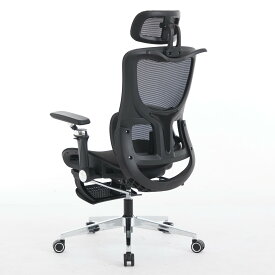 【10％OFFクーポン】 オフィスチェア メッシュ デスクチェア リクライニング 椅子 ハイバック チェア ランバーサポート キャスター ロッキング 人間工学 SLCH-12MBK (高耐久強化メッシュ) (ブラック)