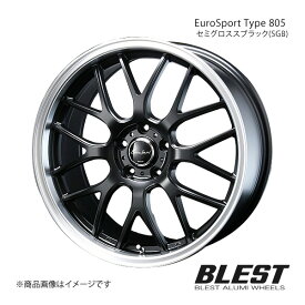 EuroSport Type 805 セレナ C25 アルミホイール 4本セット 【19×7.5J 5-114.3 +50 セミグロススブラック(SGB)】