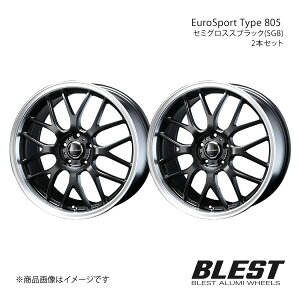 EuroSport Type 805 ミラ イース LA300S アルミホイール 2本セット 【15×5.0J 4-100 +45 セミグロススブラック(SGB)】