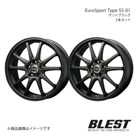 EuroSport Type SS-01 セレナ C25 アルミホイール 2本セット 【18×7.0J 5-114.3 +48 マットブラック】