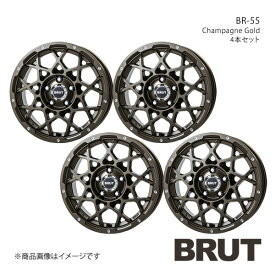 BRUT ブルート BR-55 WRANGLER ラングラー JK アルミホイール4本セット【17×7.5J 5-127 +40 シャンパンゴールド】TRISTAR トライスター