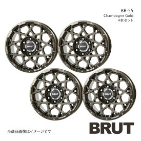 BRUT ブルート BR-55 ランドクルーザープラド 150系 2009/9～2017/9 アルミホイール4本セット【18×8.0J 6-139.7 +20 シャンパンゴールド】TRISTAR トライスター