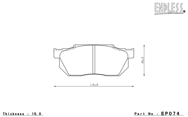 楽天市場】ENDLESS エンドレス ブレーキパッド SSM PLUS フロント 