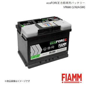 FIAMM/tBA ecoFORCE AGM ԃobe[ Volkswagen POLO 6R 6C 1.2TSI 2011.05 VR680 LN2AGM 7906199