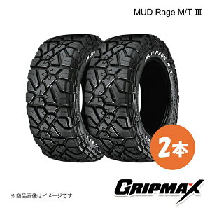 GRIPMAX �O���b�v�}�b�N�X MUD Rage M/T 3 �^�C�� 2�{ 285/60R18 122/119 QLT ���C�Y�h�z���C�g���^�[ 6969999081794