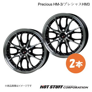 Precious HM-3 N-BOX/N-BOX{/N-BOX SLASH JF1/JF2 zC[ 2{y15×4.5J 4-100 INSET45 BK/PzHOT STUFF