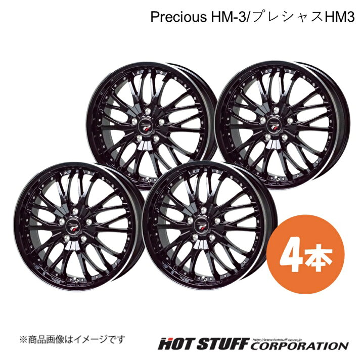 楽天市場】Precious HM-3/プレシャスHM3 ホイール 4本【17×6.5J 5 