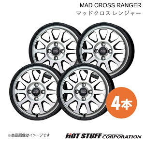 MAD CROSS RANGER NV100Nbp[I DR17W zC[ 4{y15×4.5J 4-100 INSET45 }bgVo[zHOT STUFF