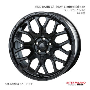 INTER MILANO インターミラノ MUD BAHN XR-800M Limited Edition ホイール 1本単品【20×8.5J 5-114.3 INSET38 マットブラック】