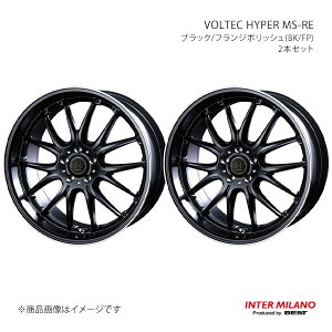 INTER MILANO �C���^�[�~���m VOLTEC HYPER MS-RE �z�C�[�� 2�{�Z�b�g�y20×9.0J 5-114.3 INSET35 �u���b�N/�t�����W�|���b�V���z