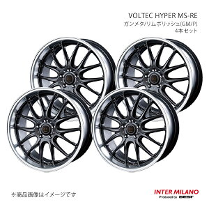 INTER MILANO �C���^�[�~���m VOLTEC HYPER MS-RE �z�C�[�� 4�{�Z�b�g�y18×7.0J 5-114.3 INSET38 �K�����^/�����|���b�V���z